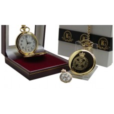 Royal Green Jackets Pocket Watch and Lapel Pin